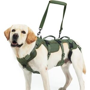 Dog Lift Harness Large Green PUPTECK‎ Support Sling for Rear Leg Injury Help
